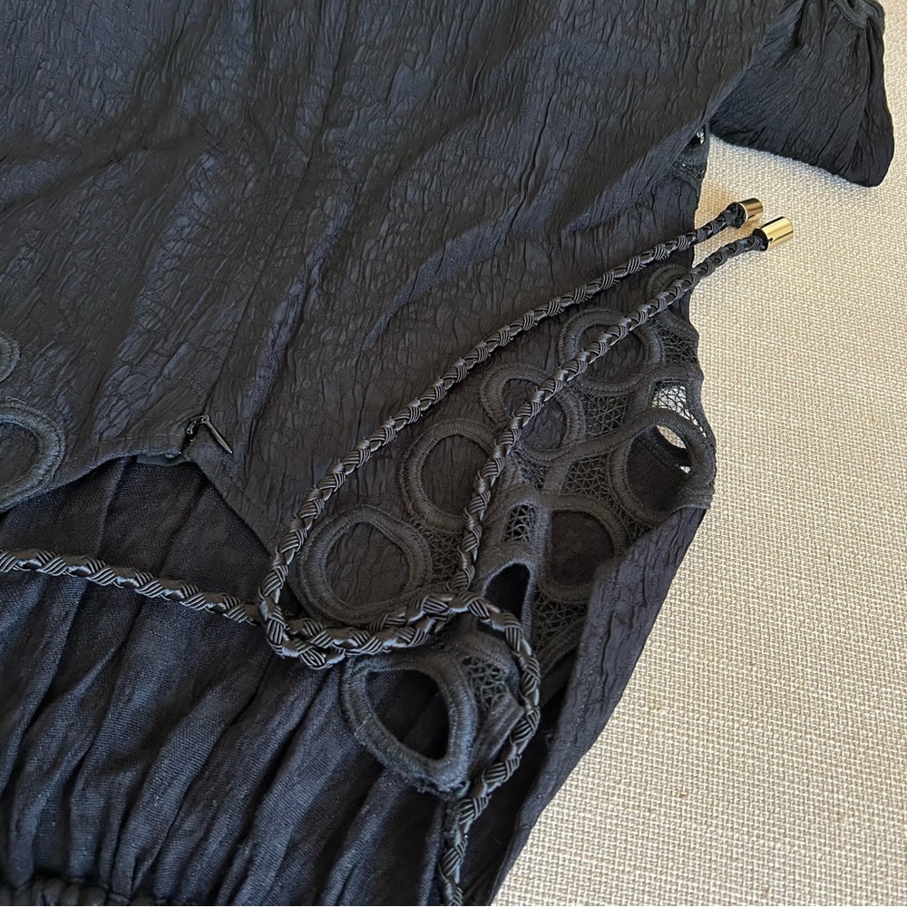 BEST Alexis Chelsea Maxi Dress Gown - Black Noir Party Vacation Cocktail - Picture 8 of 12